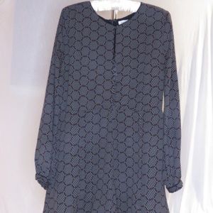 Anthropologie Patterned Long Sleeve Romper